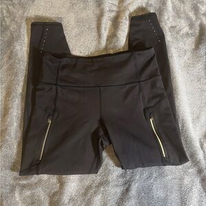 Athleta Black Leggings with zippered pockets